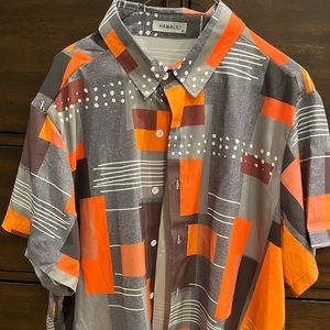 Hawalili Party Shirt Button Down Silky Smooth